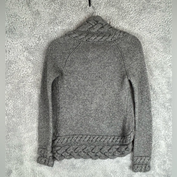 Banana Republic Lambs Wool Open Front Cardigan Sweater Gray Women’s,Size S - Picture 4 of 13